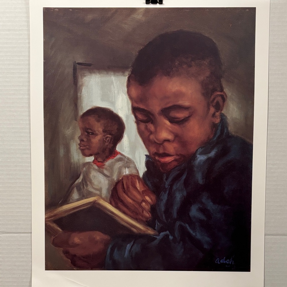 Ada Deep Brown and Navy Portrait